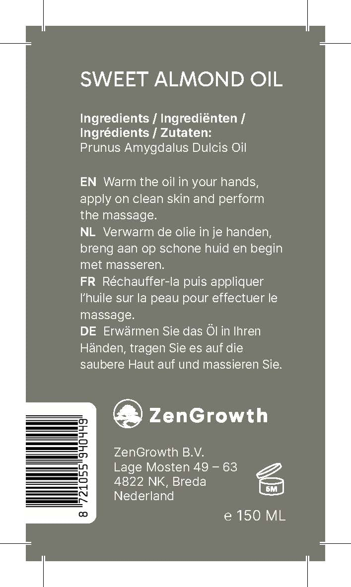 ZenGrowth 100% Natürliche Süßmandelöl 150ml