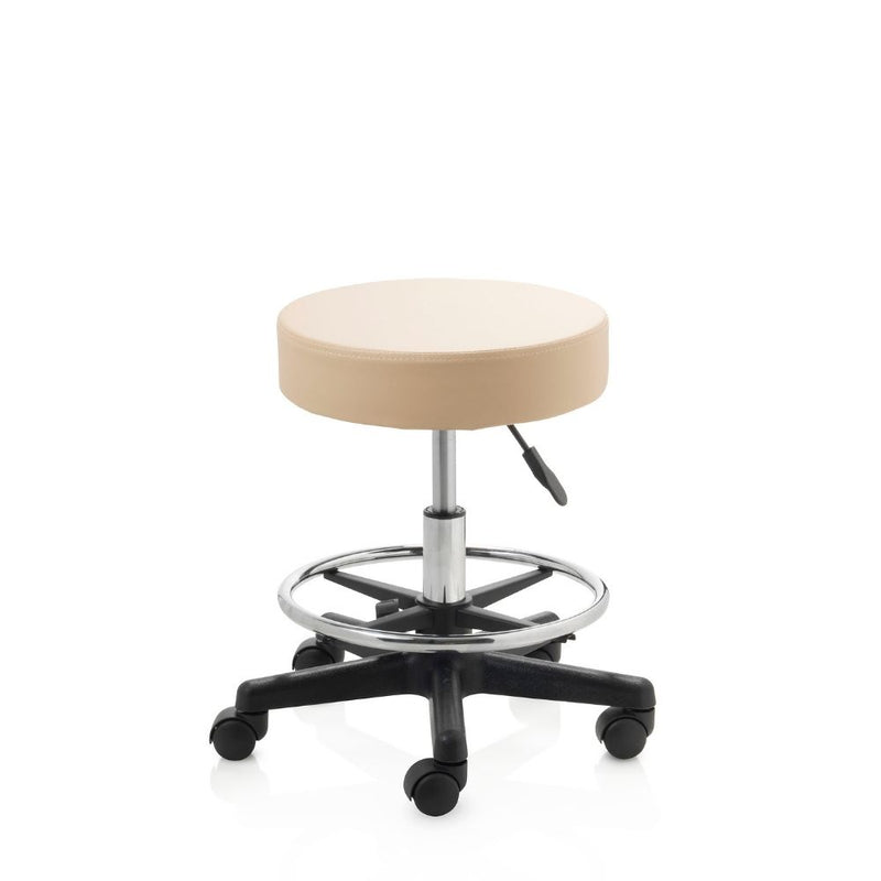 ZenGrowth Tabouret Beige mit Kunststoffgestell