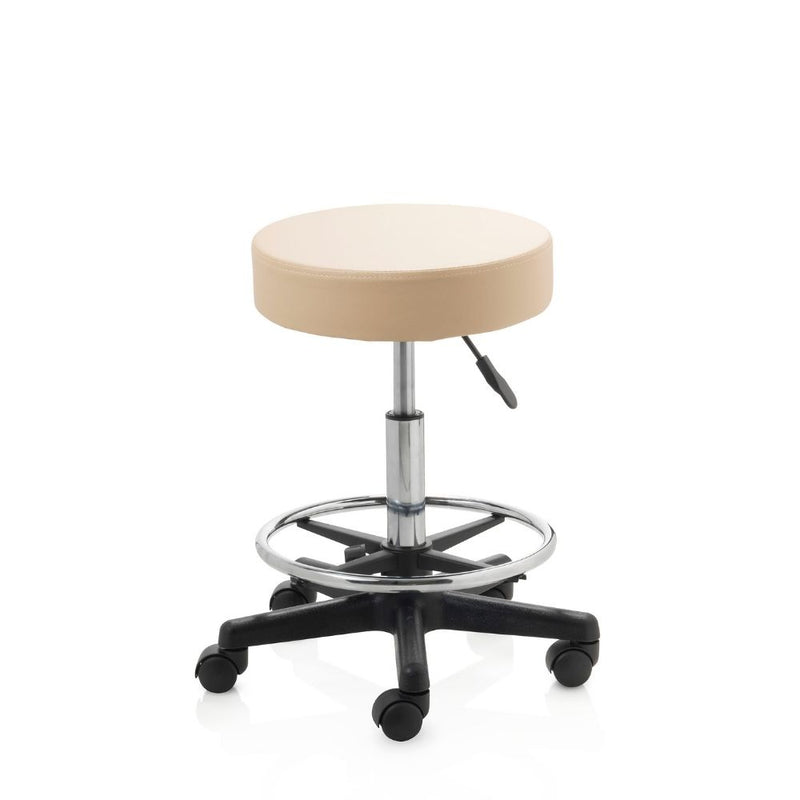 ZenGrowth Tabouret Beige mit Kunststoffgestell