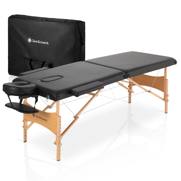 ZENGROWTH Massageliege Economy Flat Schwarz