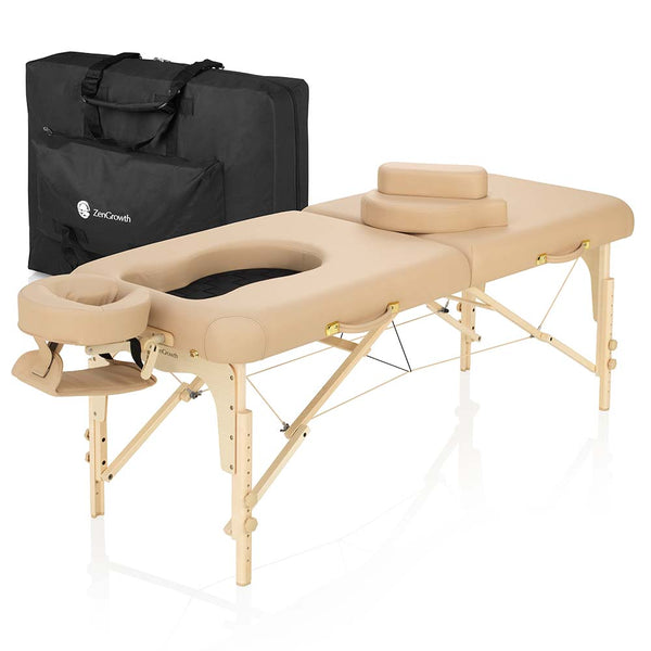 ZenGrowth Schwangerschaft-Massageliege Ipanema Braun 71cm