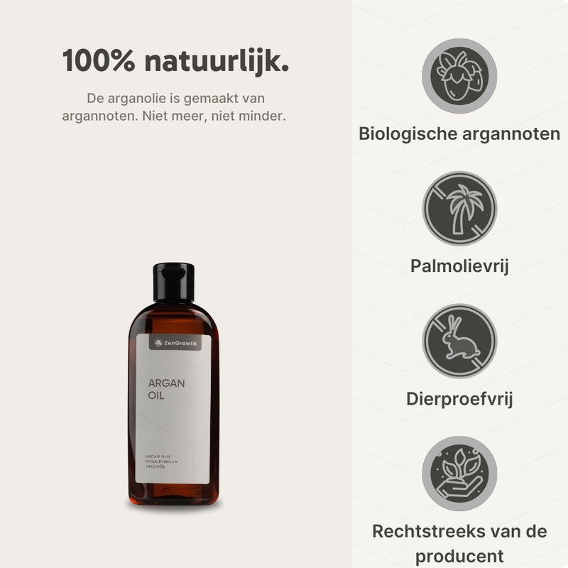 ZenGrowth 100 % kaltgepresstes Bio-Arganöl 150 ml