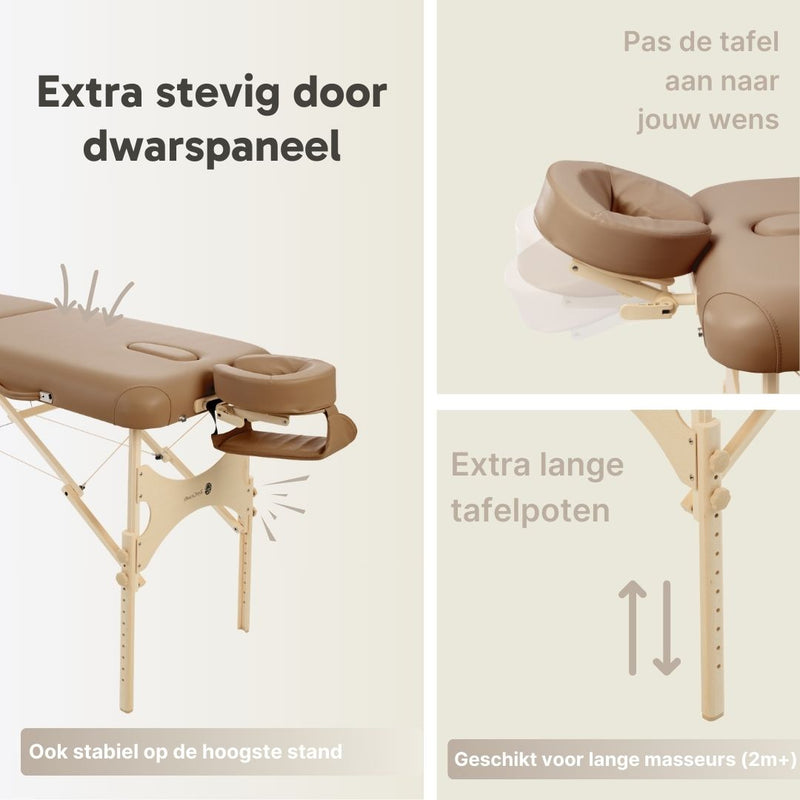 ZENGROWTH Massageliege Belverde 2.0 Mokka 71cm