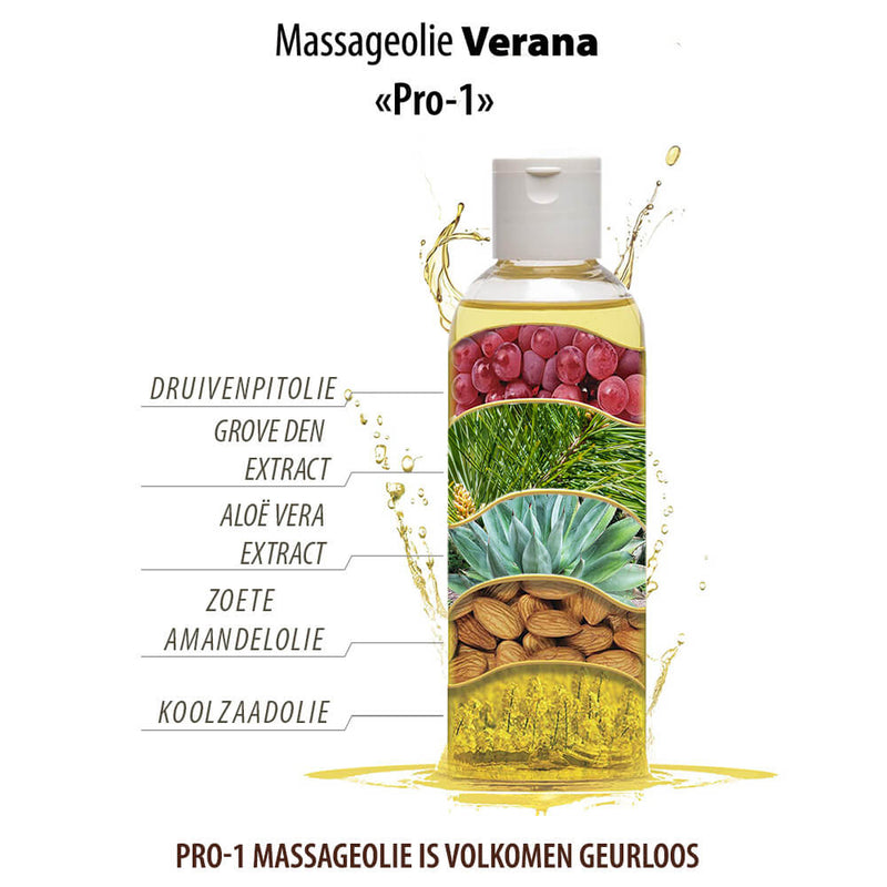 Verana 100% natürliches Gesichtsmassageöl Neutral Pro-1 250ml